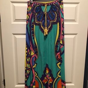 Flying Tomato Bohemian Maxi Skirt